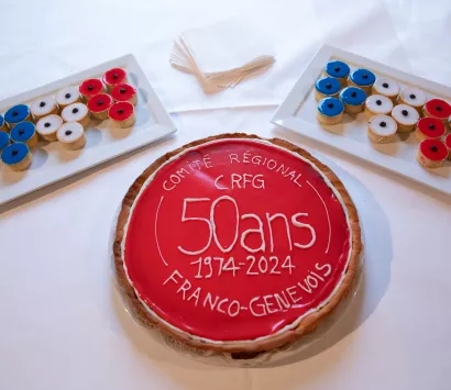 Le gâteau d'anniversaire pour les 50 ans du CRFG